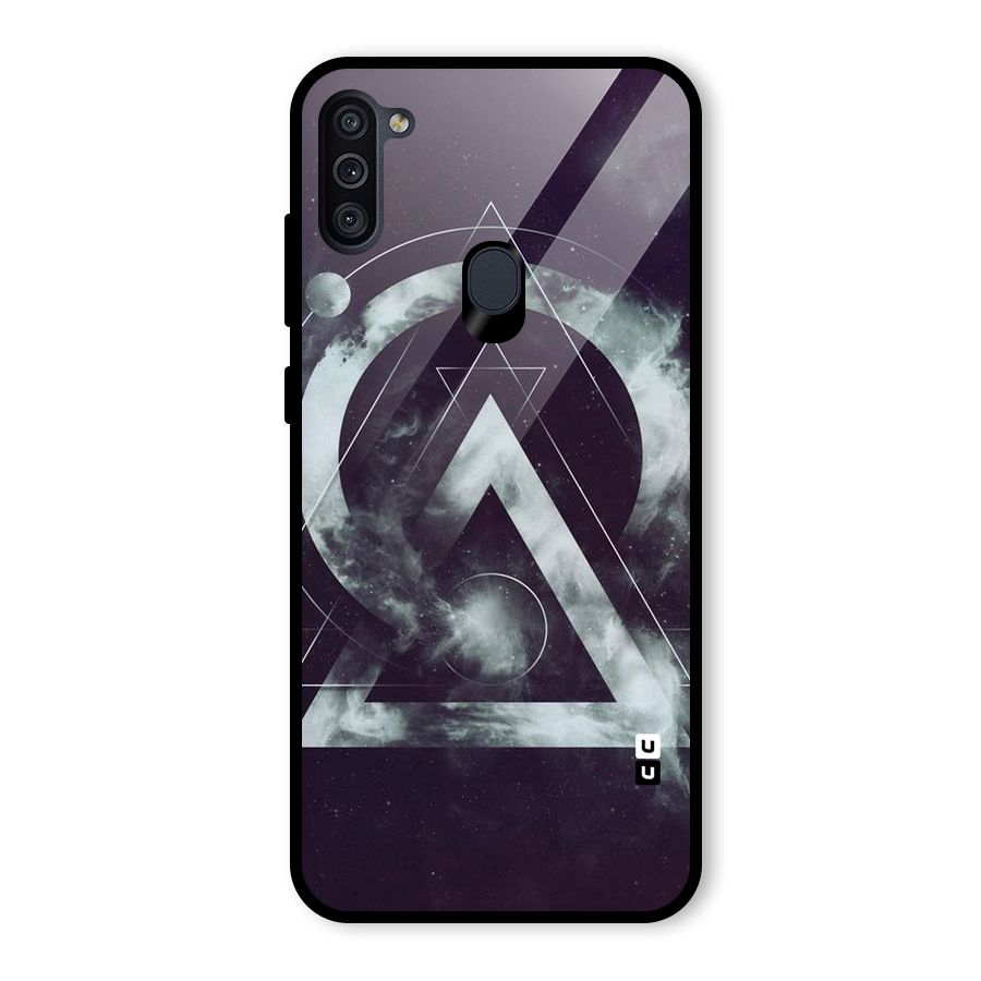 Basic Galaxy Shape Glass Back Case for Galaxy M11