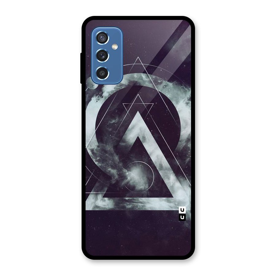 Basic Galaxy Shape Glass Back Case for Galaxy M52 5G