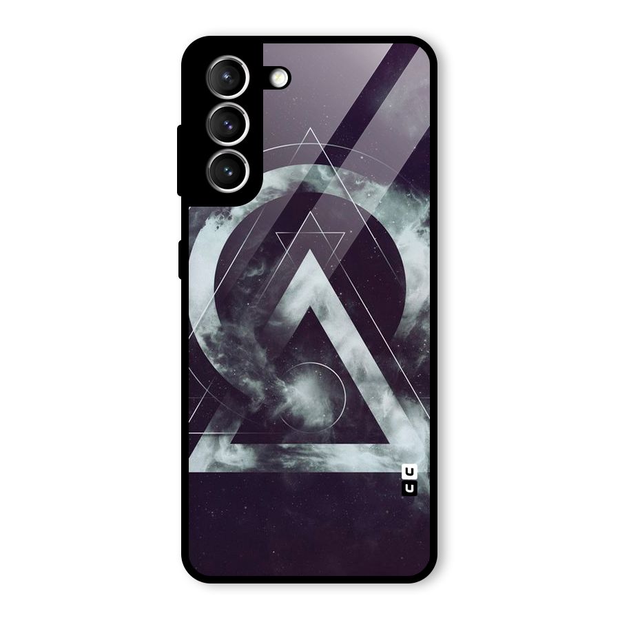 Basic Galaxy Shape Glass Back Case for Galaxy S21 5G