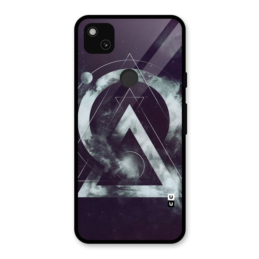 Basic Galaxy Shape Glass Back Case for Google Pixel 4a