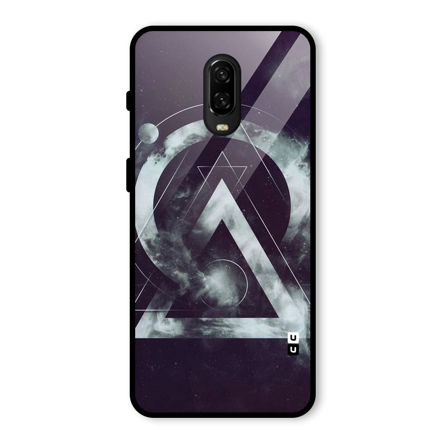 Basic Galaxy Shape Glass Back Case for OnePlus 6T
