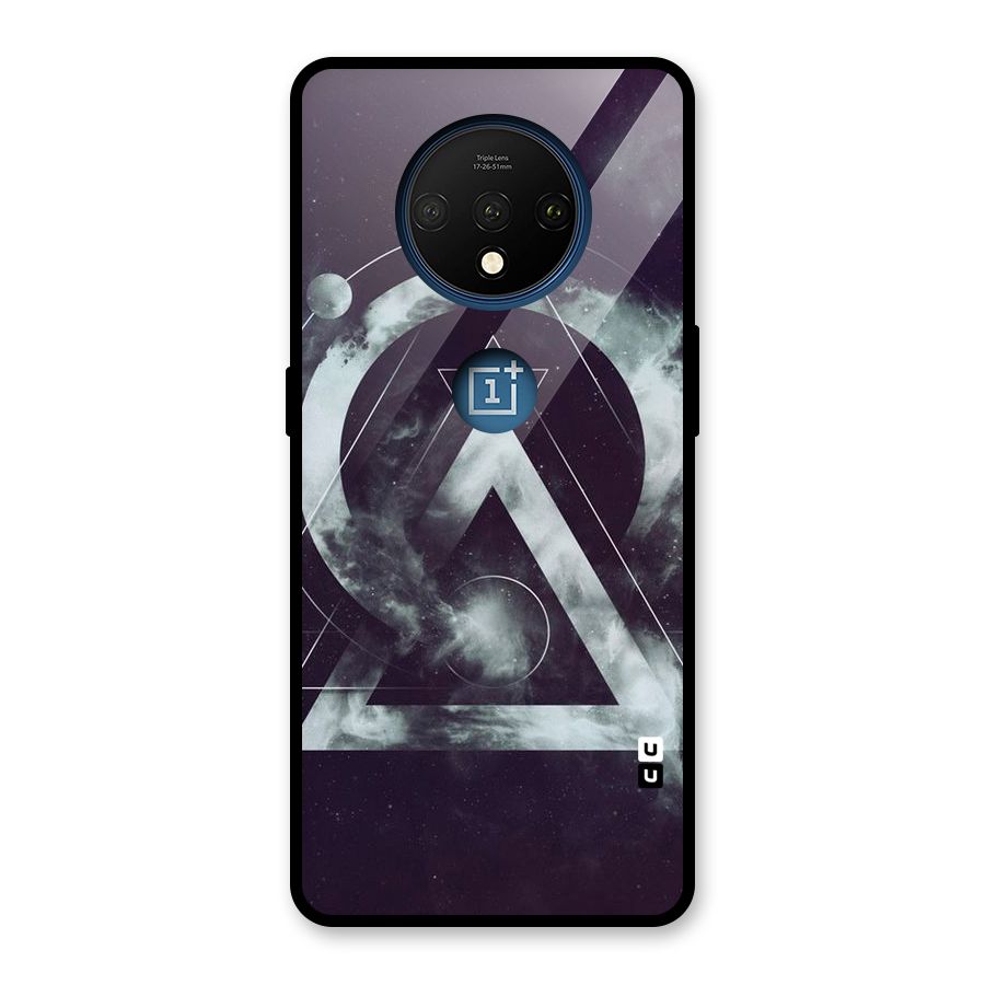 Basic Galaxy Shape Glass Back Case for OnePlus 7T