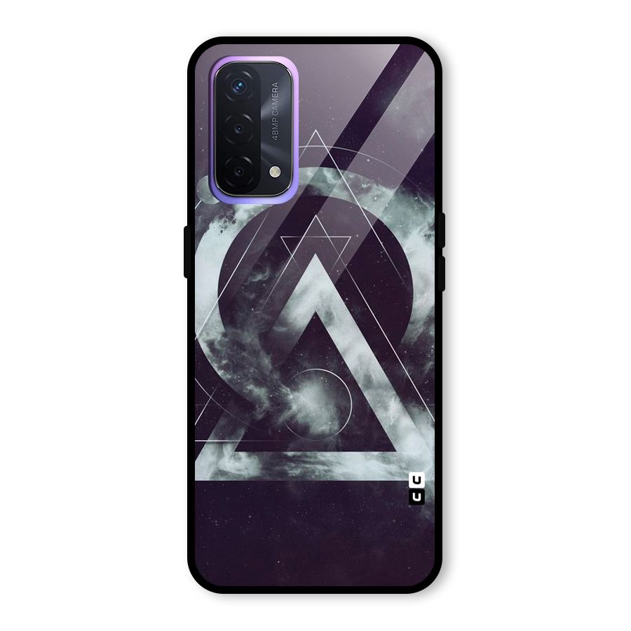Basic Galaxy Shape Glass Back Case for Oppo A74 5G