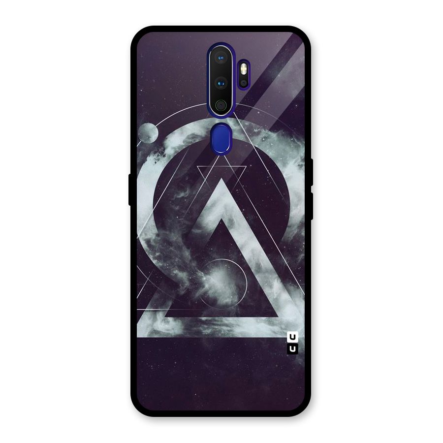 Basic Galaxy Shape Glass Back Case for Oppo A9 (2020)