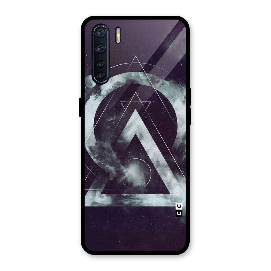 Basic Galaxy Shape Glass Back Case for Oppo F15