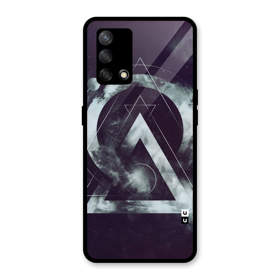 Basic Galaxy Shape Glass Back Case for Oppo F19