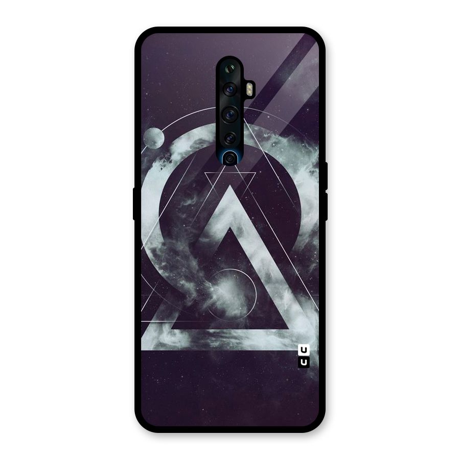 Basic Galaxy Shape Glass Back Case for Oppo Reno2 F