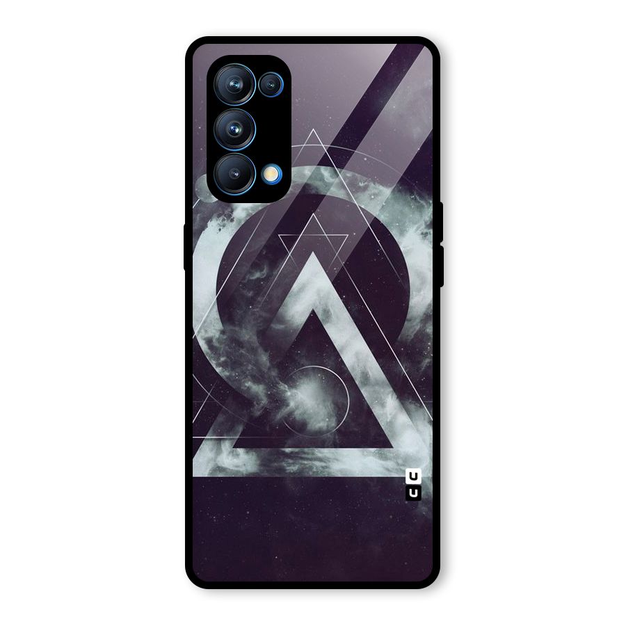 Basic Galaxy Shape Glass Back Case for Oppo Reno5 Pro 5G