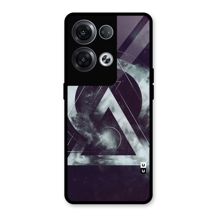 Basic Galaxy Shape Glass Back Case for Oppo Reno8 Pro 5G