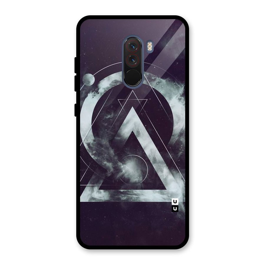 Basic Galaxy Shape Glass Back Case for Poco F1