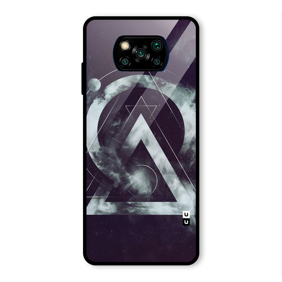 Basic Galaxy Shape Glass Back Case for Poco X3 Pro