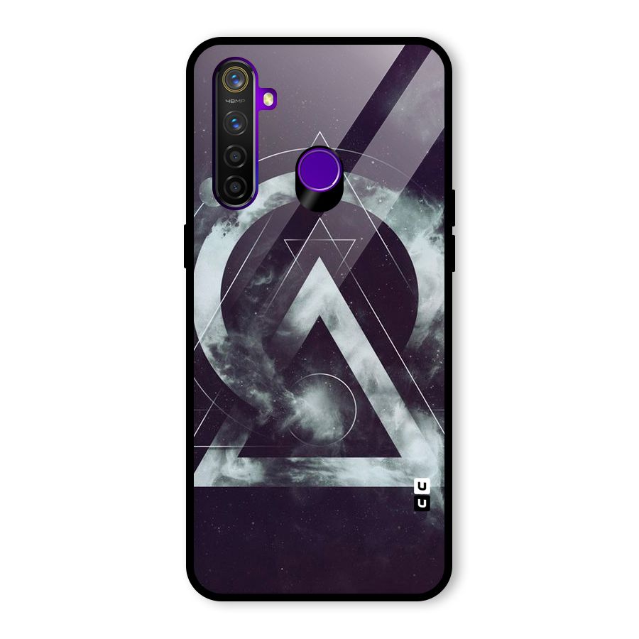 Basic Galaxy Shape Glass Back Case for Realme 5 Pro