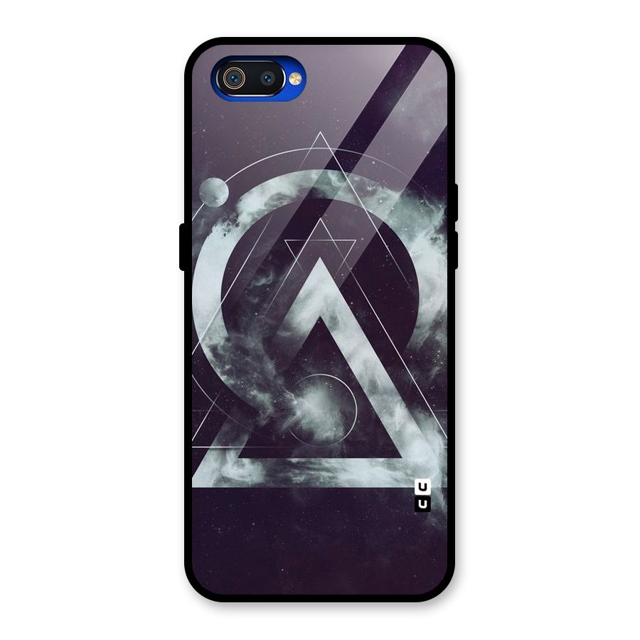 Basic Galaxy Shape Glass Back Case for Realme C2