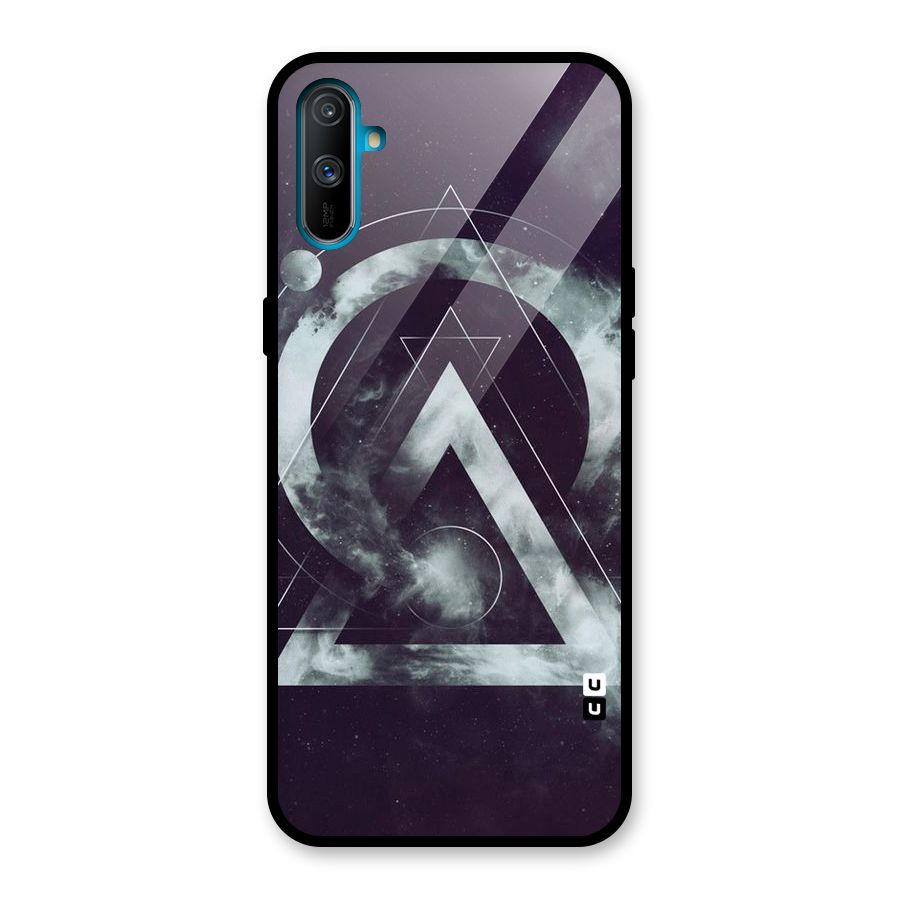 Basic Galaxy Shape Glass Back Case for Realme C3