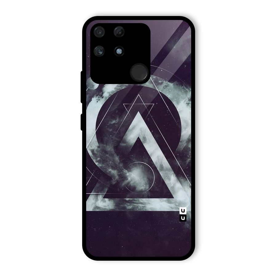Basic Galaxy Shape Glass Back Case for Realme Narzo 50A