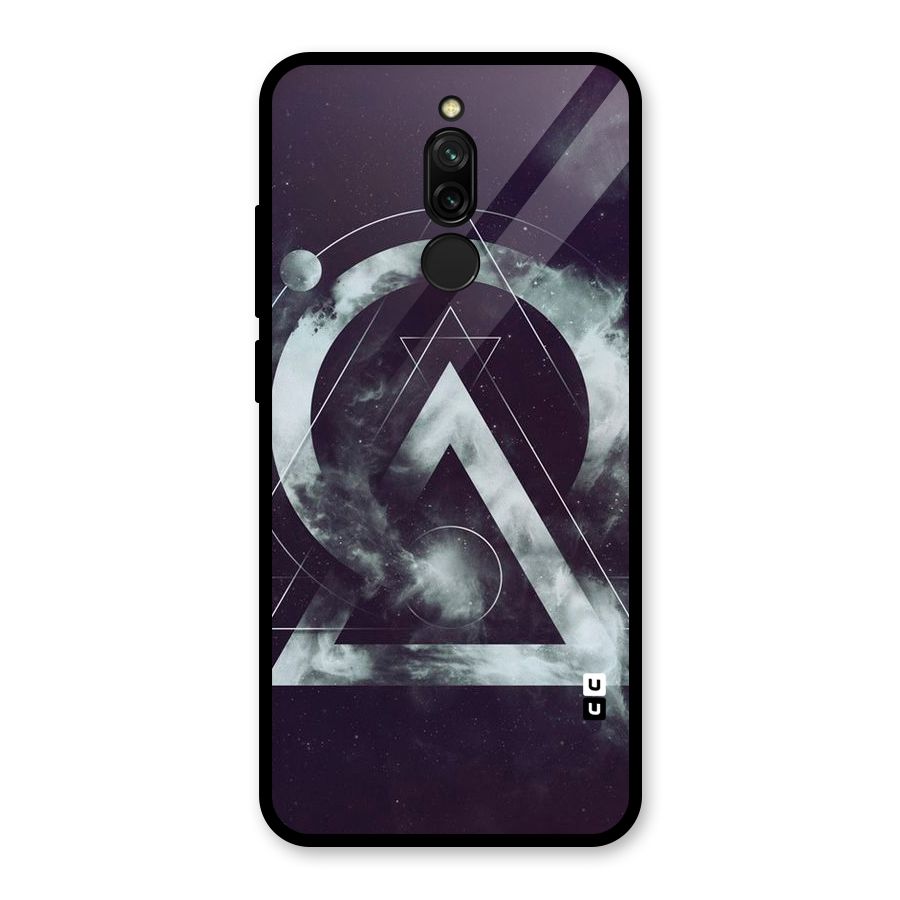 Basic Galaxy Shape Glass Back Case for Redmi 8