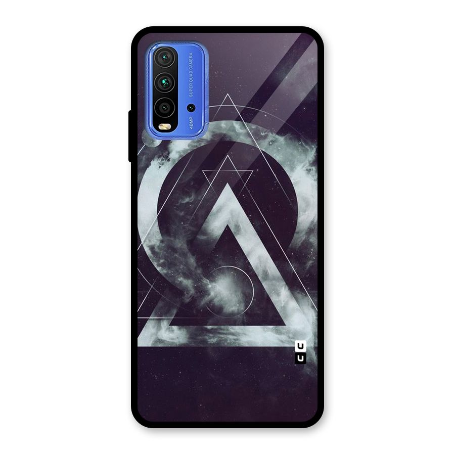 Basic Galaxy Shape Glass Back Case for Redmi 9 Power