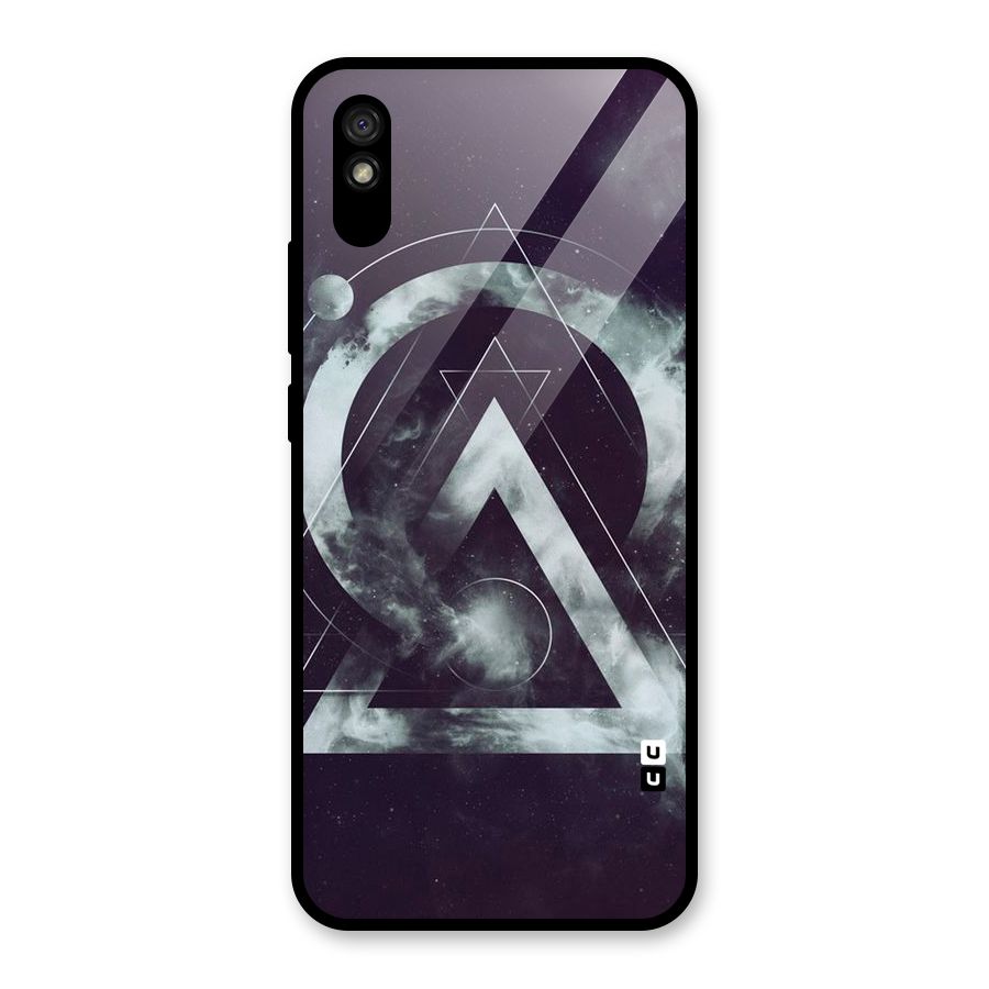 Basic Galaxy Shape Glass Back Case for Redmi 9i