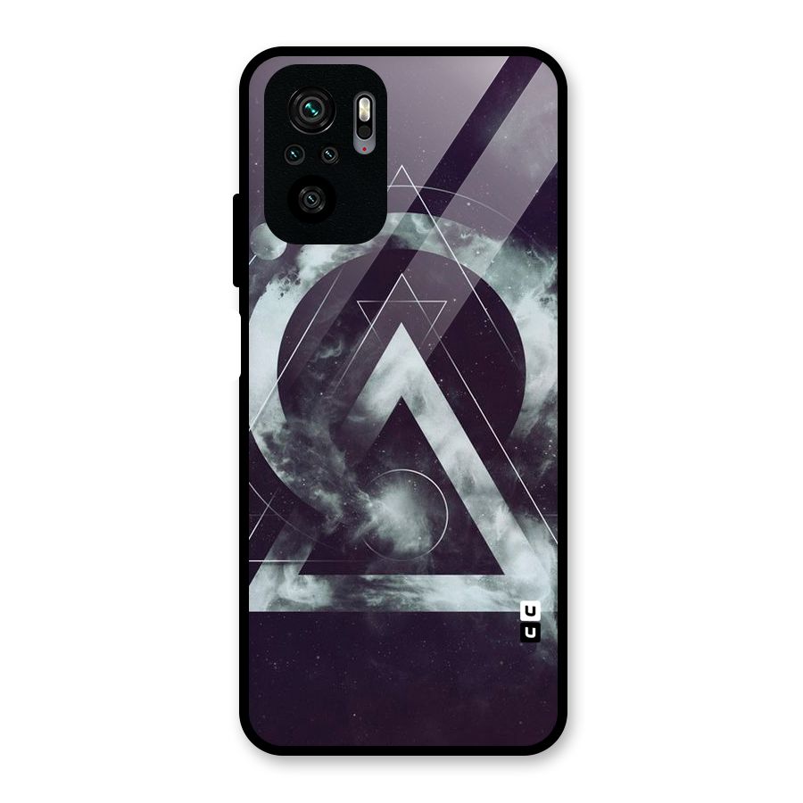 Basic Galaxy Shape Glass Back Case for Redmi Note 10