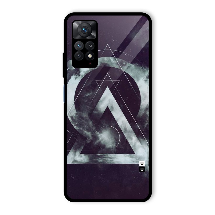 Basic Galaxy Shape Glass Back Case for Redmi Note 11 Pro