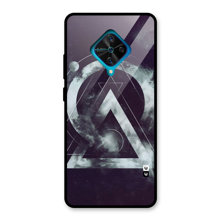 Basic Galaxy Shape Glass Back Case for Vivo S1 Pro