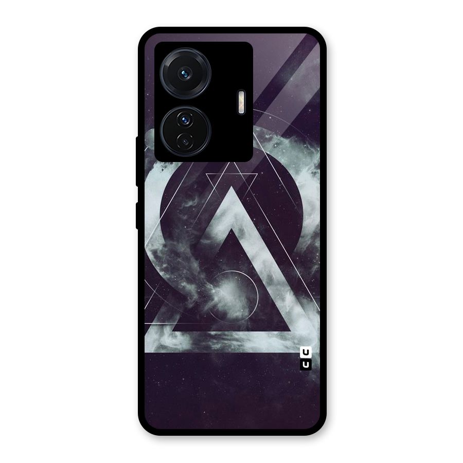 Basic Galaxy Shape Glass Back Case for Vivo T1 Pro