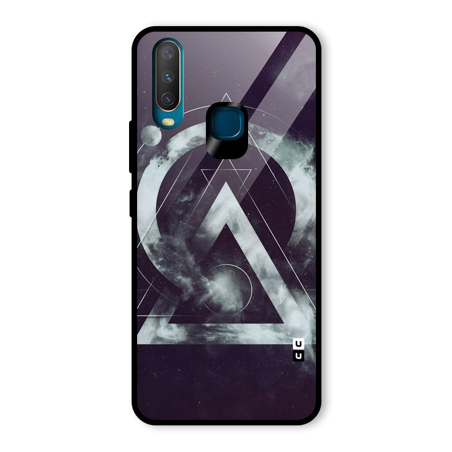 Basic Galaxy Shape Glass Back Case for Vivo U10