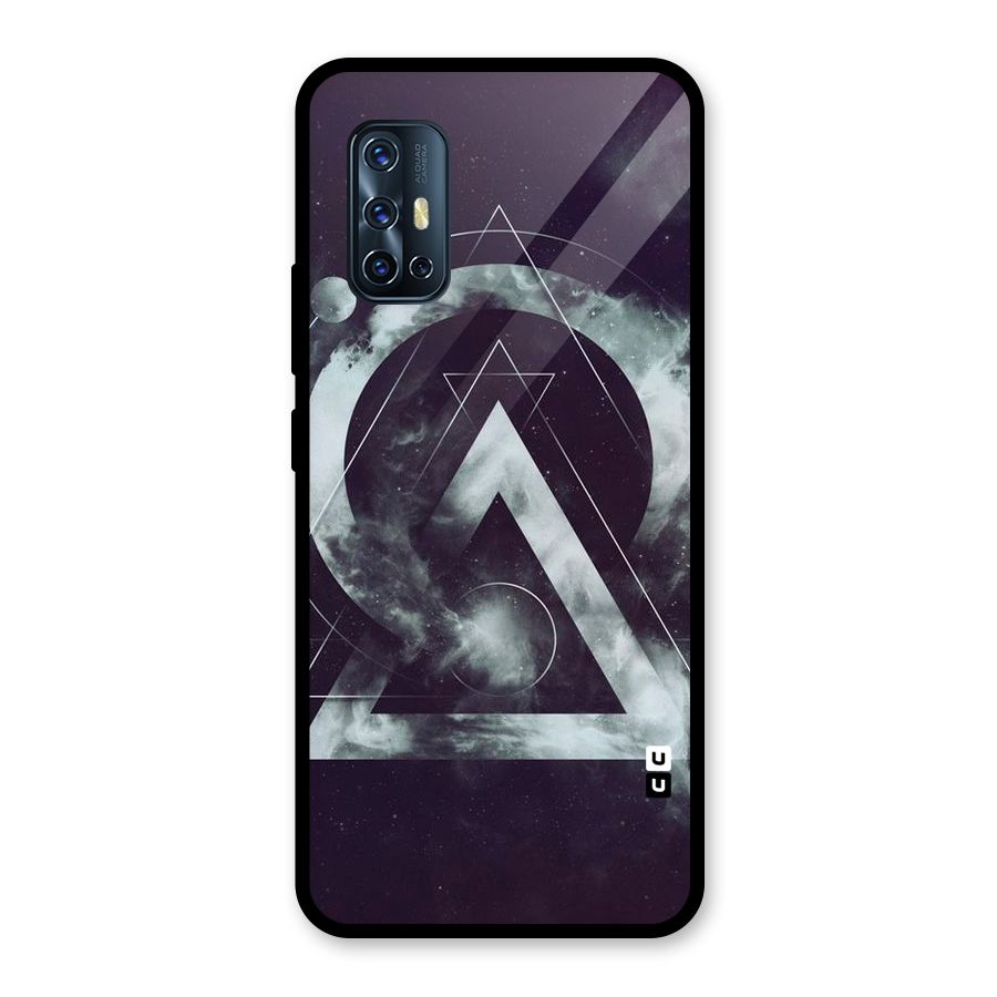 Basic Galaxy Shape Glass Back Case for Vivo V17