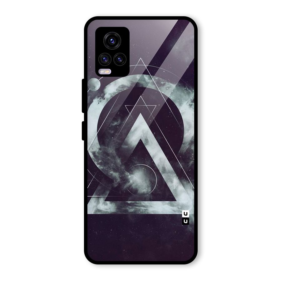 Basic Galaxy Shape Glass Back Case for Vivo V20