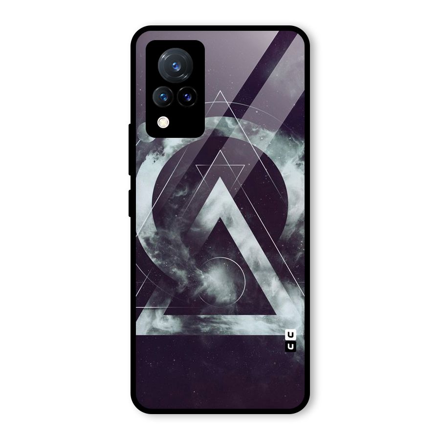 Basic Galaxy Shape Glass Back Case for Vivo V21 5G