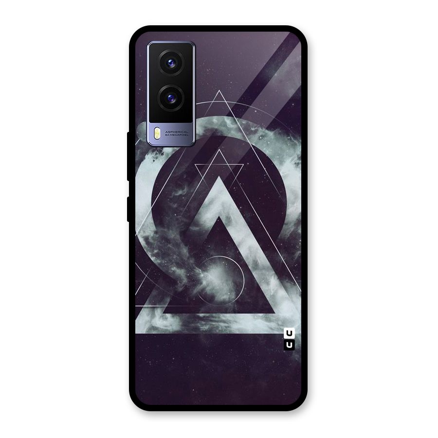 Basic Galaxy Shape Glass Back Case for Vivo V21e 5G