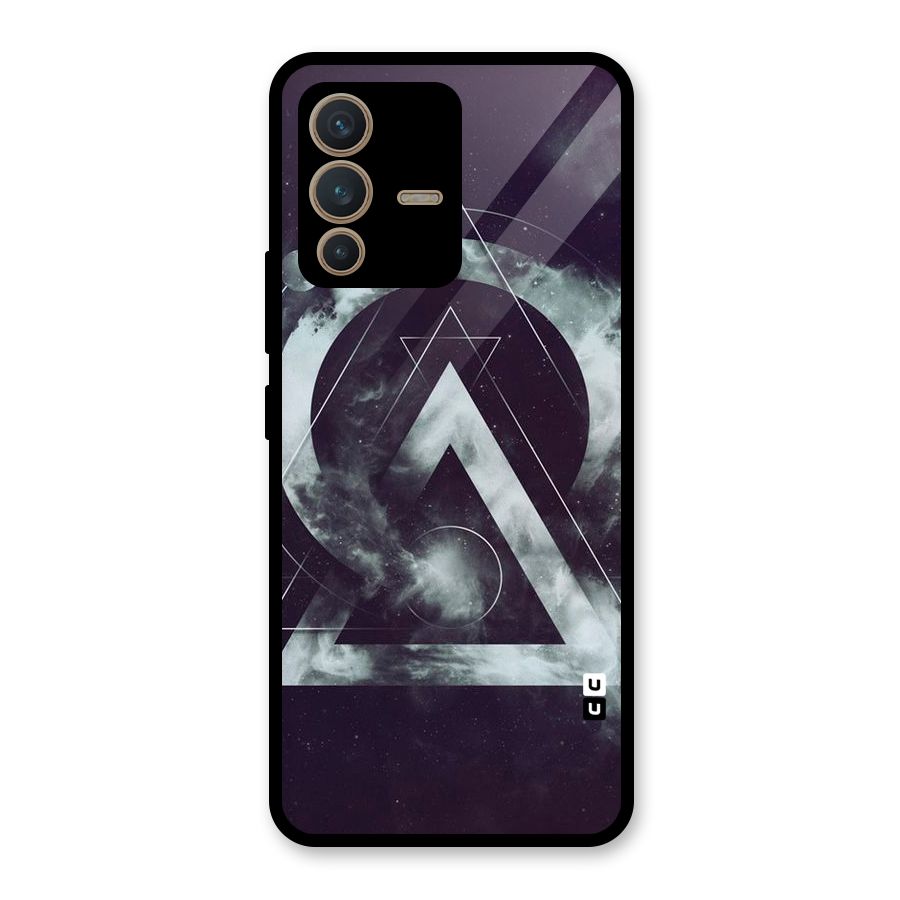Basic Galaxy Shape Glass Back Case for Vivo V23 5G
