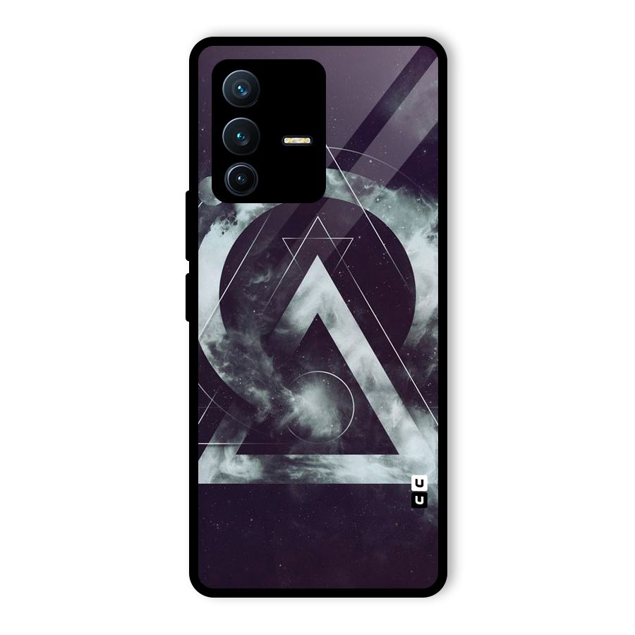 Basic Galaxy Shape Glass Back Case for Vivo V23 Pro