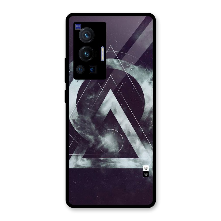 Basic Galaxy Shape Glass Back Case for Vivo X70 Pro