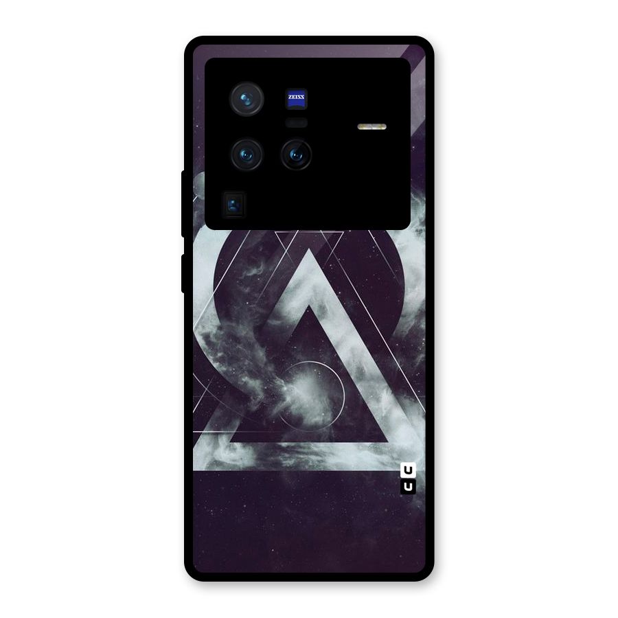 Basic Galaxy Shape Glass Back Case for Vivo X80 Pro