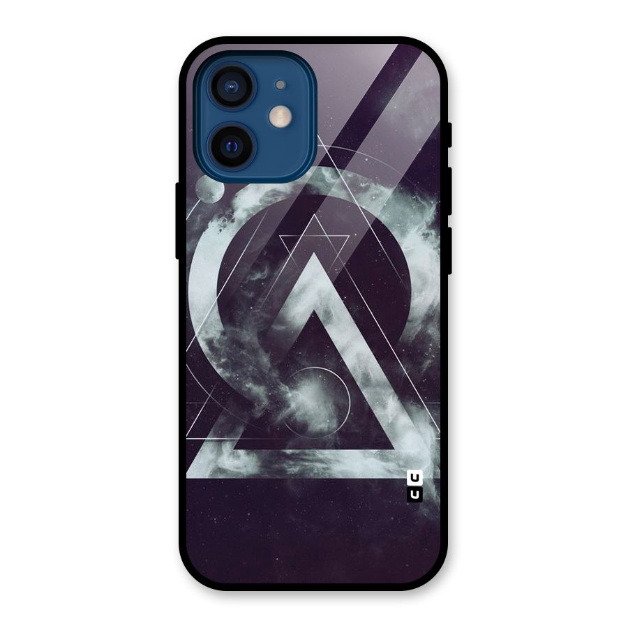 Basic Galaxy Shape Glass Back Case for iPhone 12 Mini