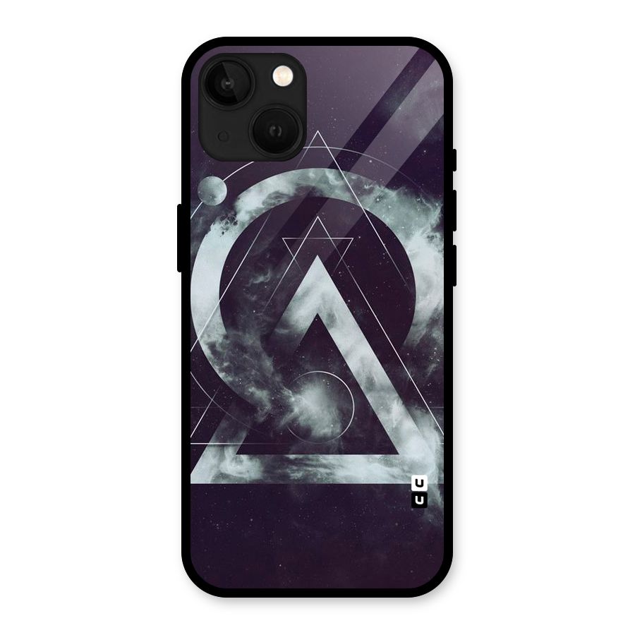 Basic Galaxy Shape Glass Back Case for iPhone 13