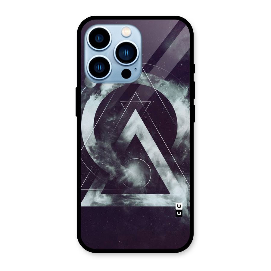 Basic Galaxy Shape Glass Back Case for iPhone 13 Pro