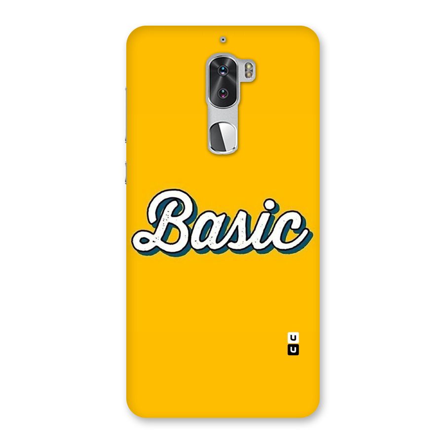 Basic Yellow Back Case for Coolpad Cool 1