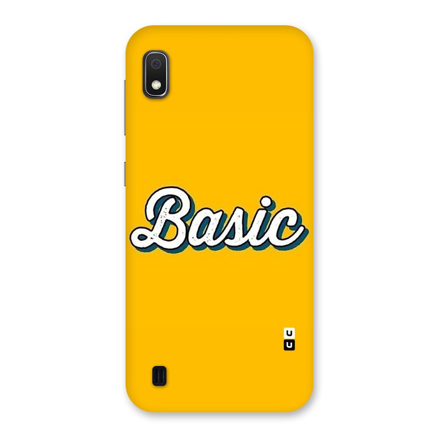 Basic Yellow Back Case for Galaxy A10