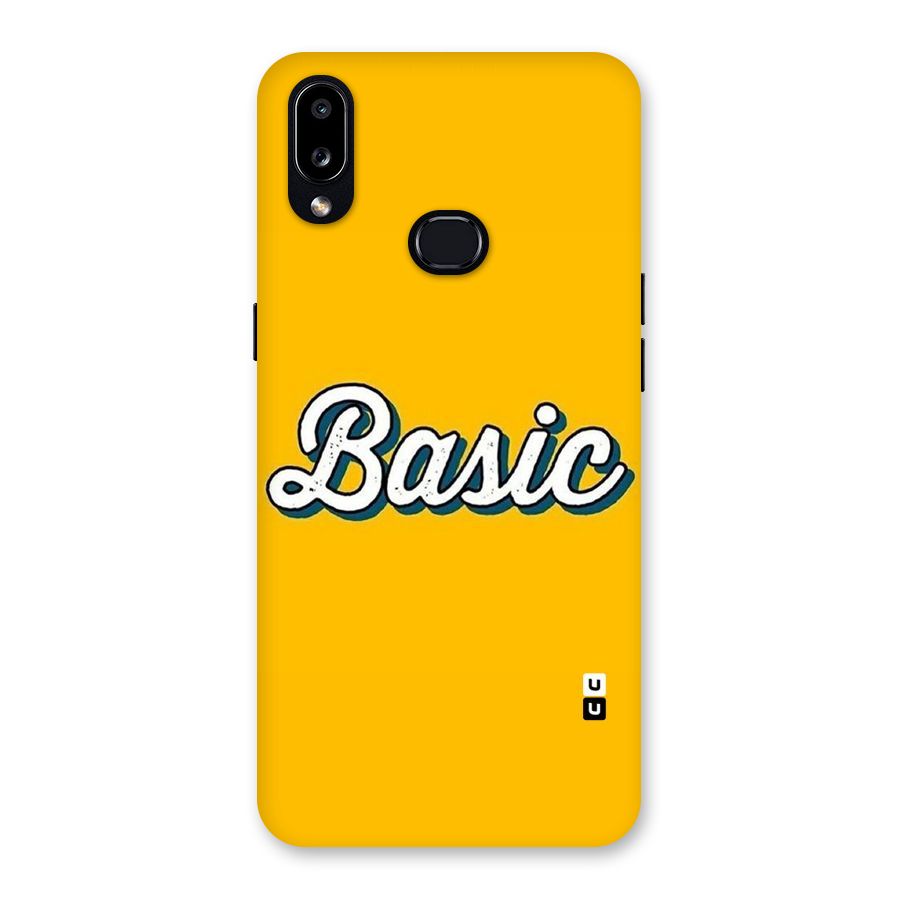 Basic Yellow Back Case for Galaxy A10s