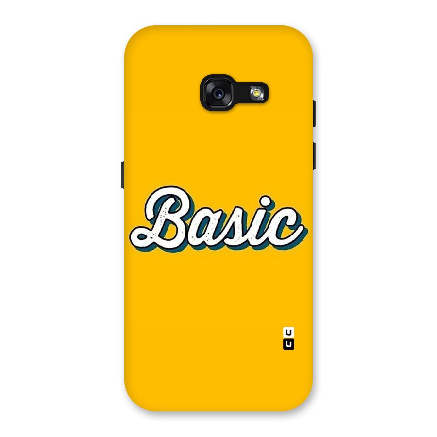 Basic Yellow Back Case for Galaxy A3 (2017)