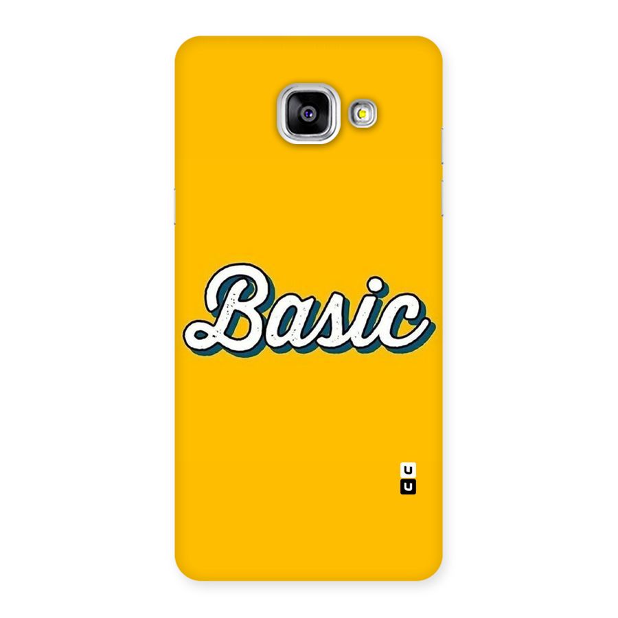 Basic Yellow Back Case for Galaxy A5 2016