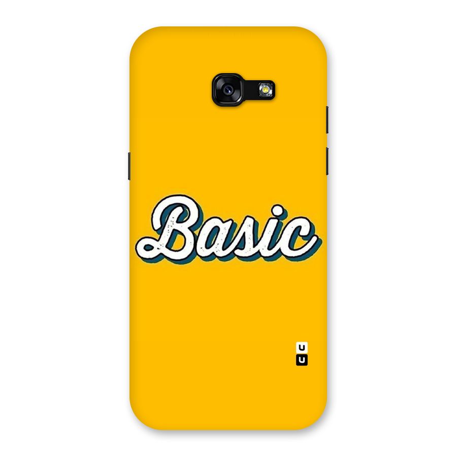 Basic Yellow Back Case for Galaxy A5 2017
