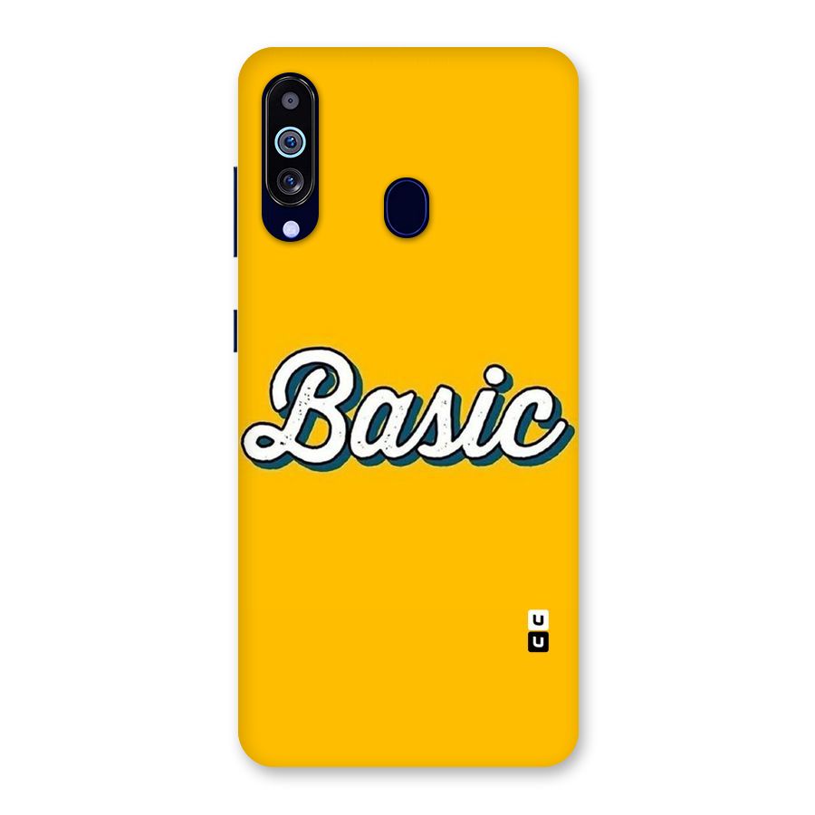 Basic Yellow Back Case for Galaxy A60