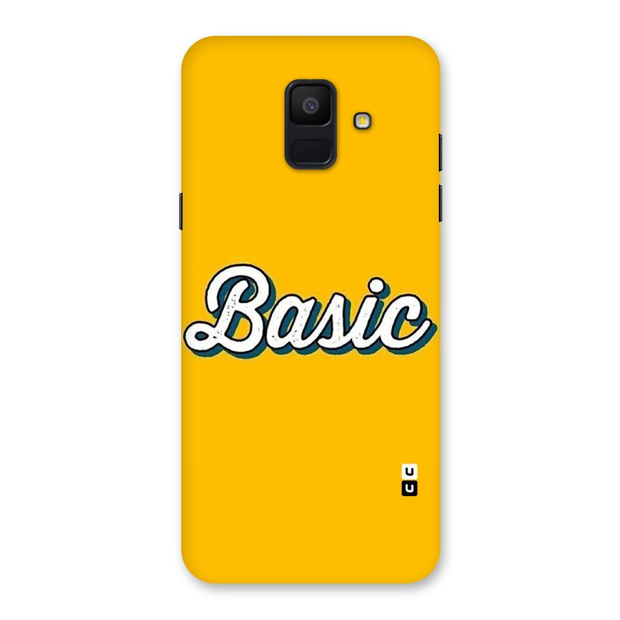 Basic Yellow Back Case for Galaxy A6 (2018)