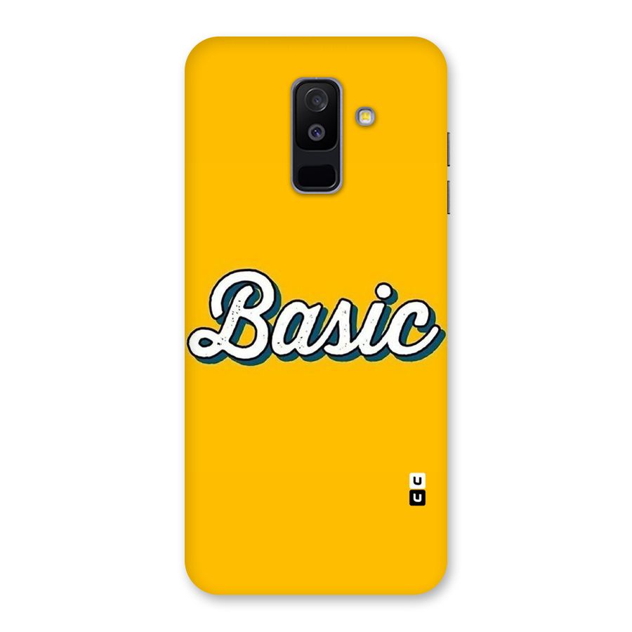 Basic Yellow Back Case for Galaxy A6 Plus