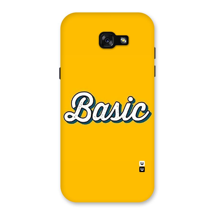 Basic Yellow Back Case for Galaxy A7 (2017)