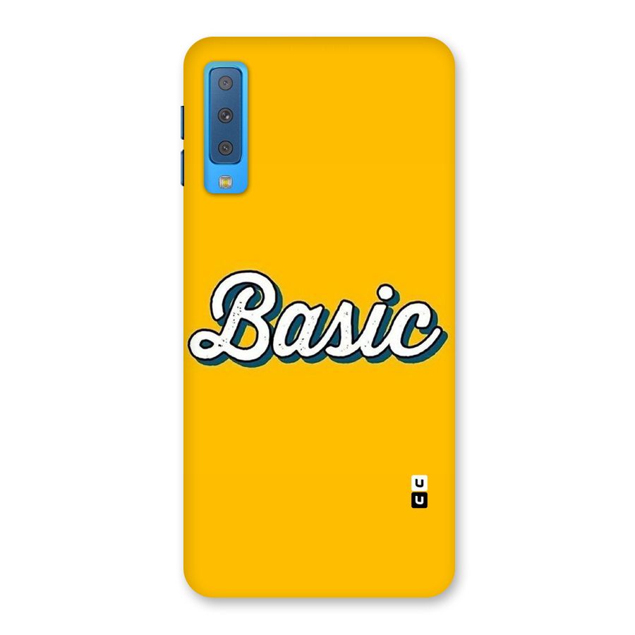 Basic Yellow Back Case for Galaxy A7 (2018)