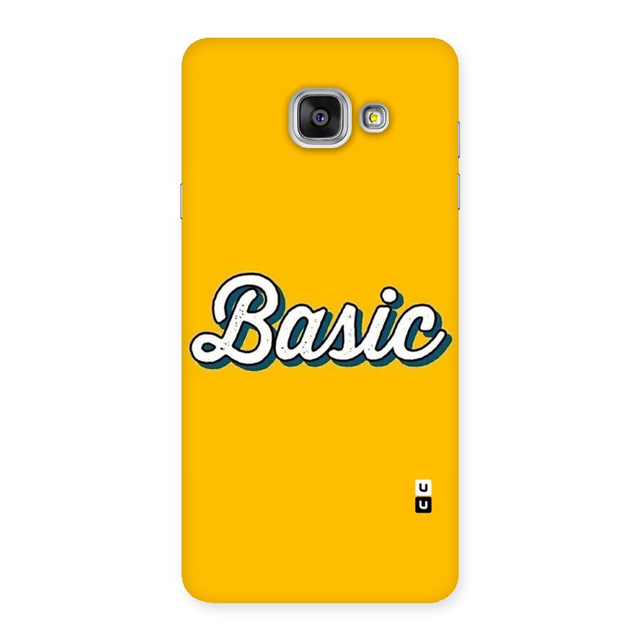 Basic Yellow Back Case for Galaxy A7 2016